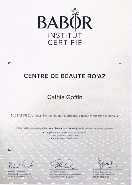 Institut Babor Certifié